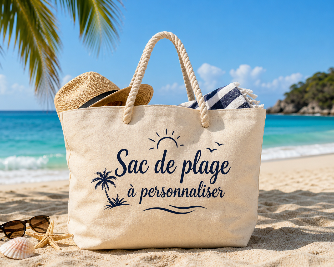 Sac de plage à personnaliser