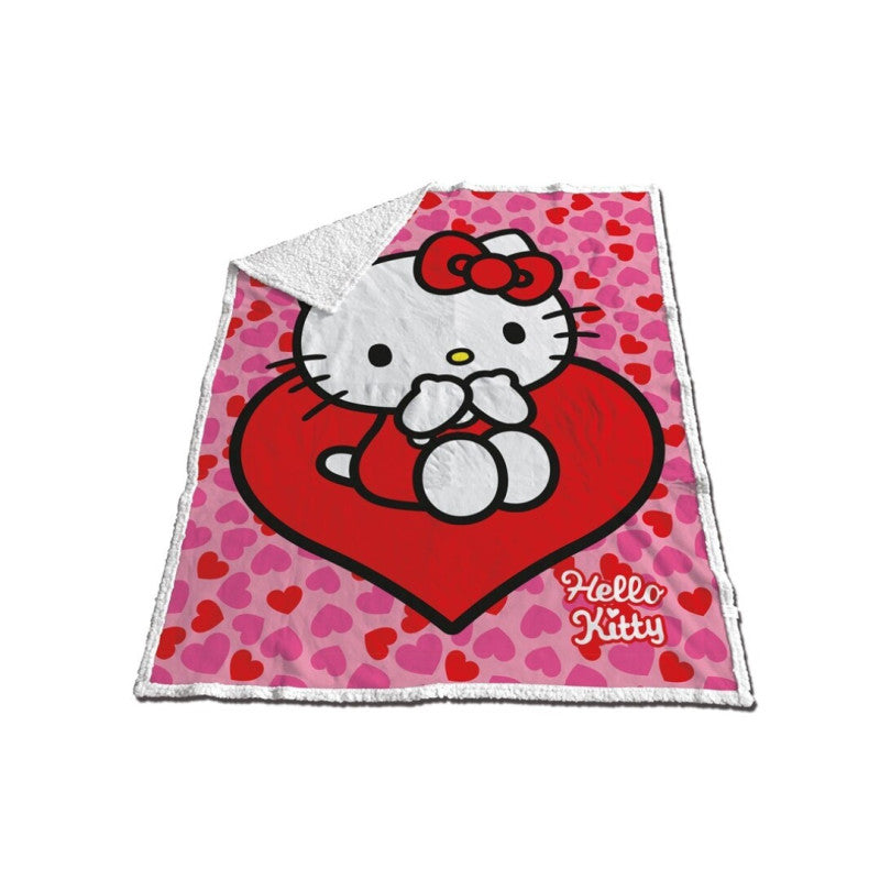 Plaid sherpa hello kitty