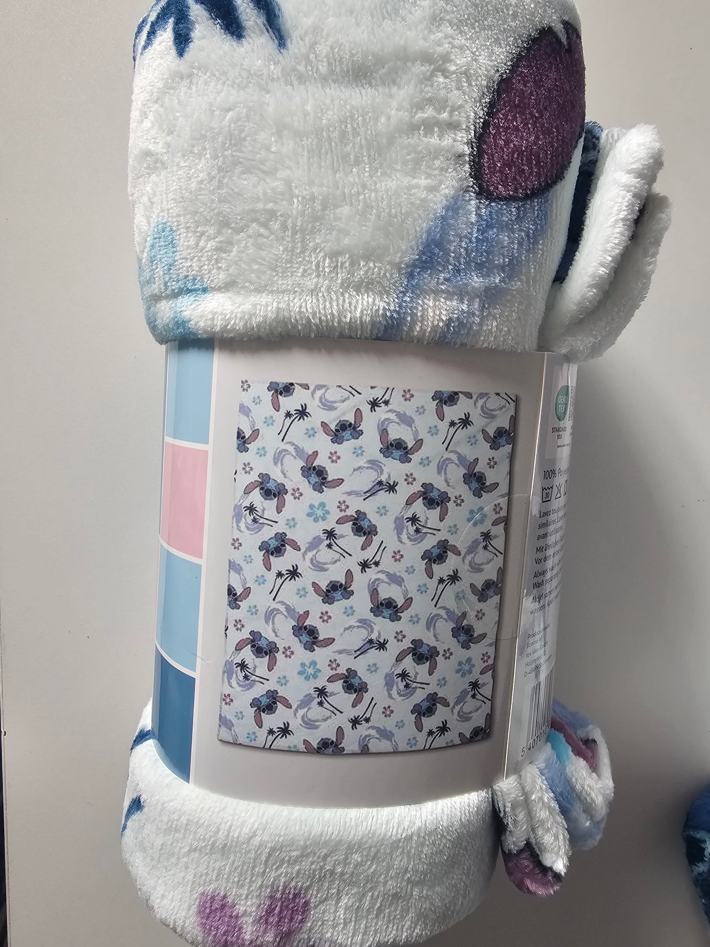 Plaid stitch bleu clair