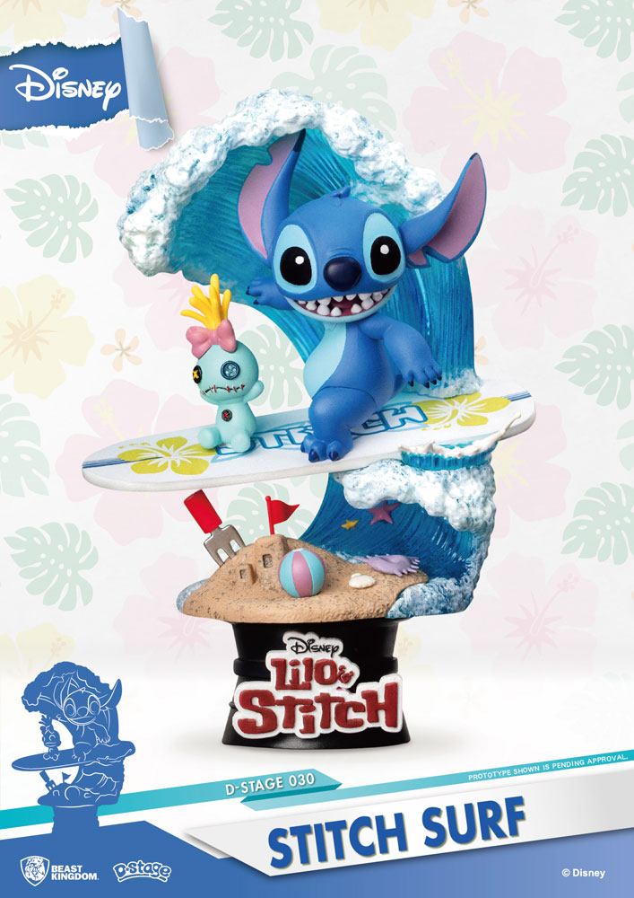 Figurine stitch surf