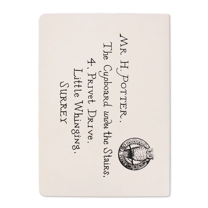 Carnet harry potter lettre