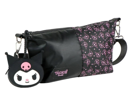 Sac à main kuromi + porte monnaie